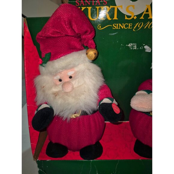 Kurt S. Adler Santa & Mrs. Claus Animated Plush Figures With Original Box - Picture 3 of 8